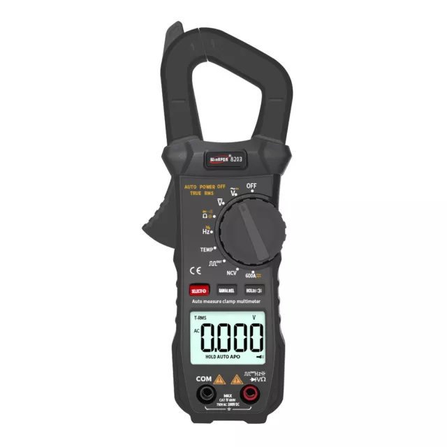 Portable Pocket Multimeter 6000 Counts True RMS Digital Clamp Meter U8E3