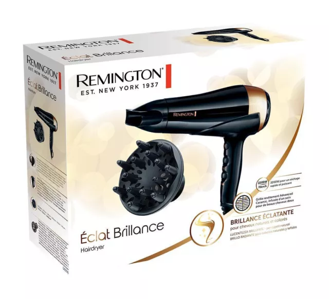 Remington Phon Asciugacapelli Professionale Ionico Con Diffusore 2200W