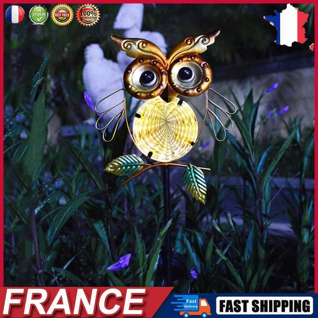 LED Solar Decorative Pathway Landscape Lights Waterproof for Home Garden (Owl) f