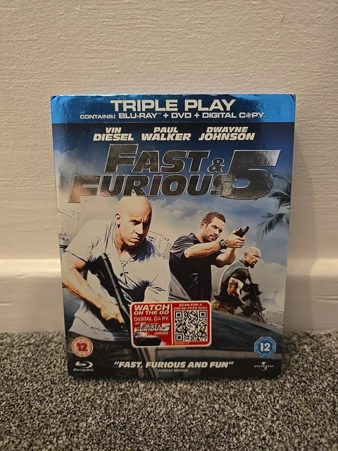 FAST AND FURIOUS Five - Rio Heist (Blu-ray, 2013) £2.80 - PicClick UK