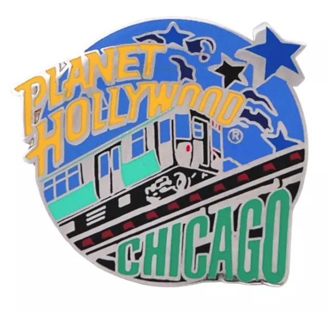 Planet Hollywood Chicago L Train Lapel Hat Pin