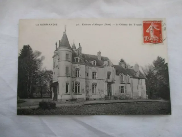 Cpa Orne 61 Environs D'alencon Le Chateau Des Tourelles