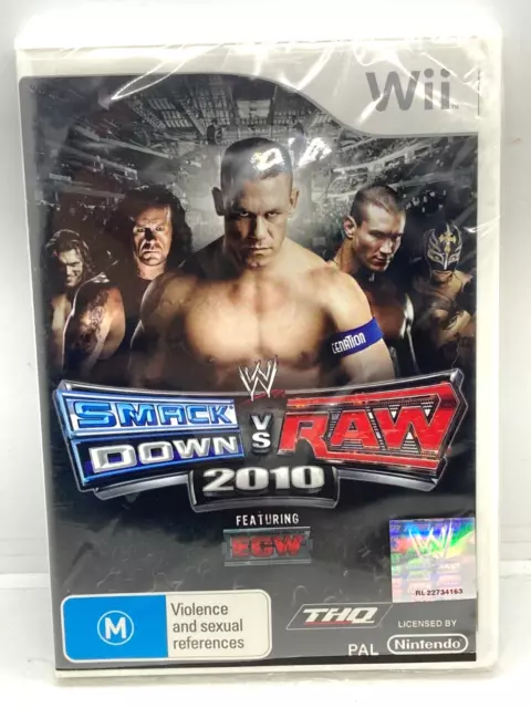 WWE Smackdown Vs RAW 2010 - Feat. ECW Nintendo Wii Video Game New