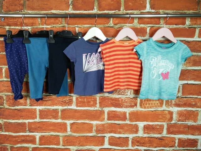 Baby Girl Bundle Age 3-6 Months M/Care M&S Next Gap Leggings T-Shirts Blue 68Cm