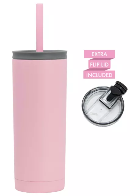 MIRA 20oz Stainless Steel Vacuum Insulated Tumbler with Straw & Flip Lid
