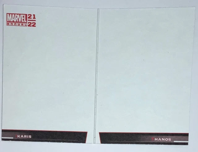 2021-22 UD Marvel Annual Battle Booklets Blank Sketch Card 1/1 Thanos Ikaris