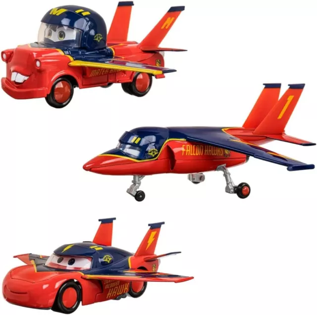 Disney Parks Pixar Cars Air Mater Lightning 3 Piece Die-Cast Toy Set NEW SEALED