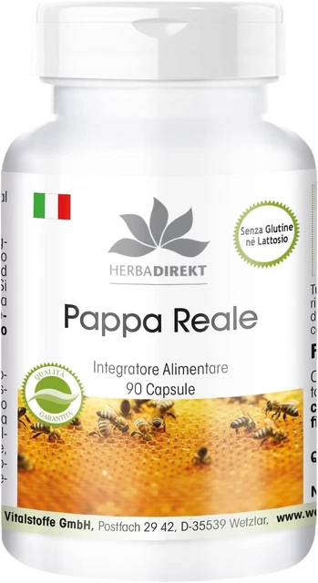 Pappa Reale fresca pura 500mg - Estratto da 2000mg 4:1-90...