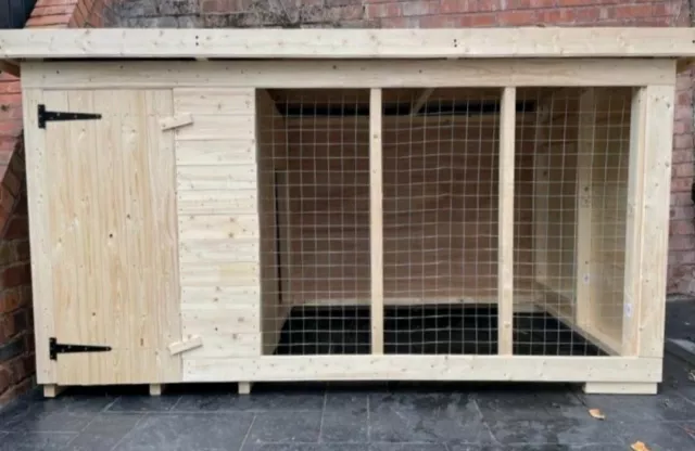 Dog Kennel And Run 8x4 Tanalised Fully Treated Timber