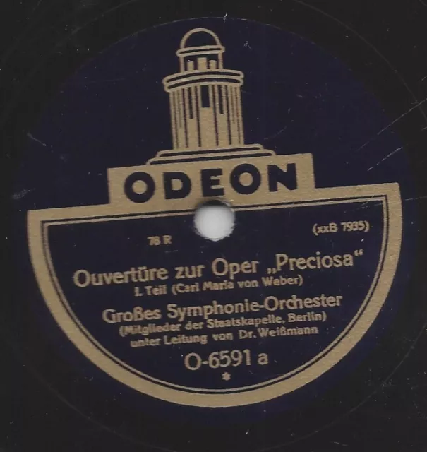 Dr. Frieder Weissmann dirigiert Carl Maria v. Weber 1928 : Preciosa Ouvertüre