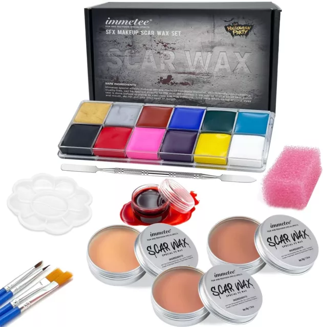 Maquillage Effets Speciaux, Visage Corps Peinture, 12 Couleurs Palette