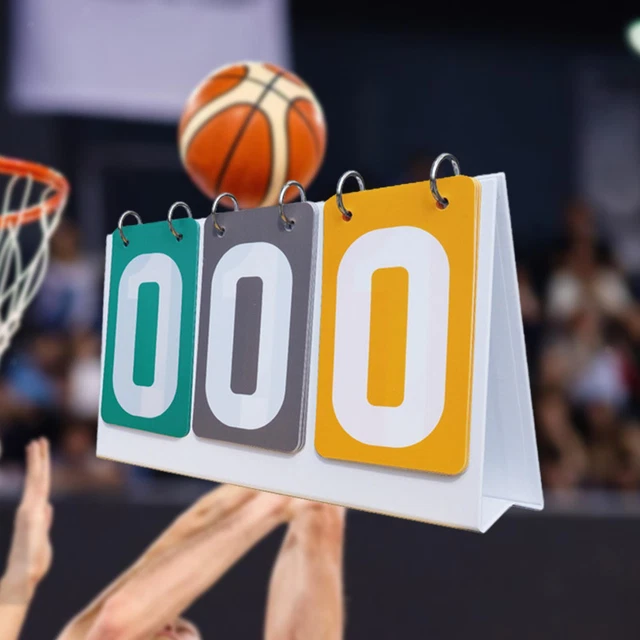 F Fityle 4-stellige Tisch-Anzeigetafel - Punktezähler Für Sportspiele Indoor & Outdoor