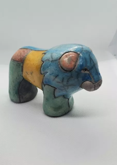 Raku South African Pottery Lion