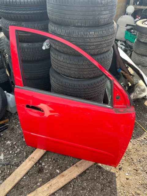 Hyundai i10 Mk1 5dr 2008/2013 Driver Side O/S/Front Bare Door in Red