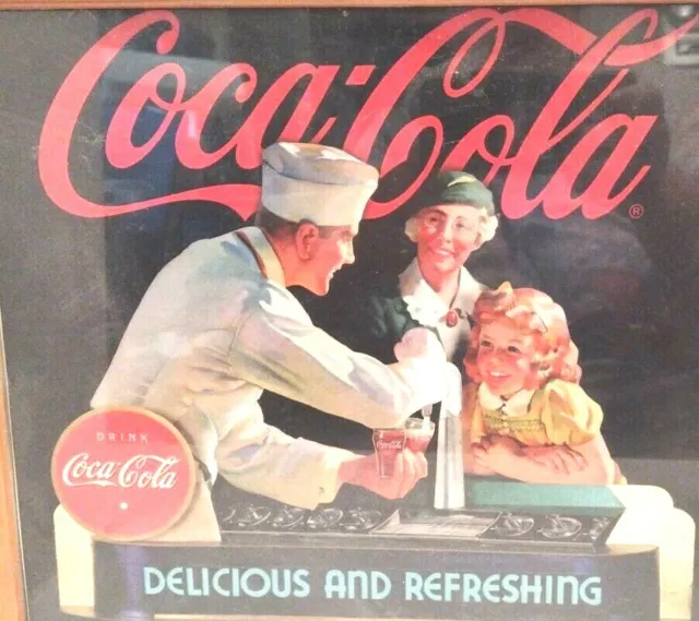 Coca Cola Coke - 2006 Wall Calendar - Framed! Nostalgic Coke Artwork