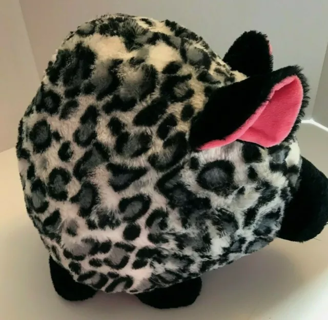 Fab NY Toys Jumbo PLUSH PIGGY BANK Snow Leopard Print