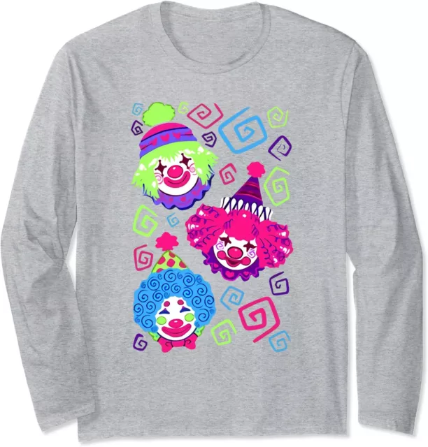 Clown Circus Carnival Costume Birthday Theme Party Long Sleeve T-Shirt