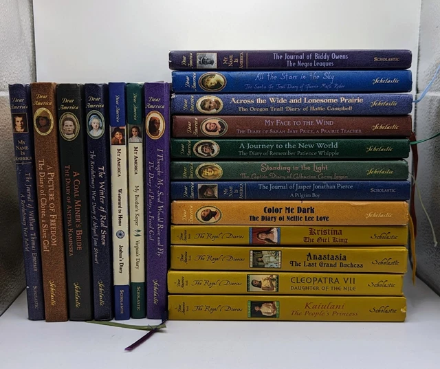 The Royal Diaries & Dear America Lot of 19 Hardcover Historical Children's Books