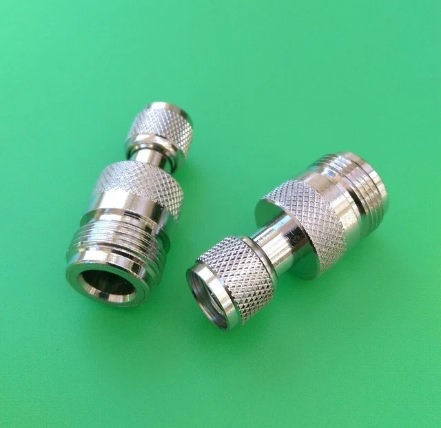 (5 PCS) Mini UHF Male to N Female Connector - USA Seller