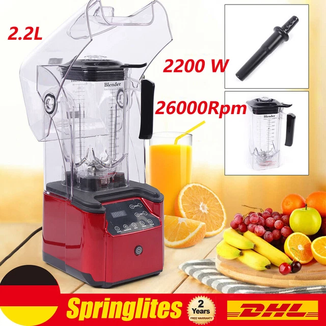 2200W Standmixer Hochleistungsmixer Blender Smoothie Mixer 2.2 Liter 220 V