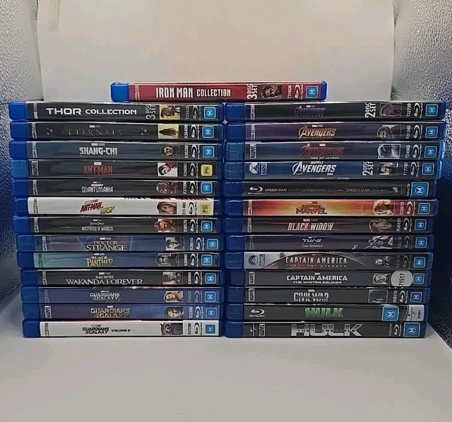 MARVEL CINEMATIC UNIVERSE 32 Movie Blu-ray Bundle - Region B Australian ...