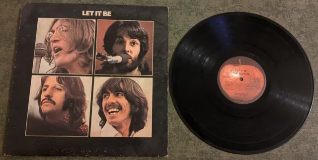 The Beatles - Let it Be - rare vinyl record - original apple lp album