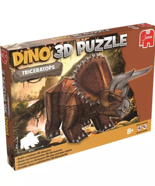 Dino 3D Puzzle Triceratops Puzzle For Ages 8+ 41 Foam Piece Puzzle