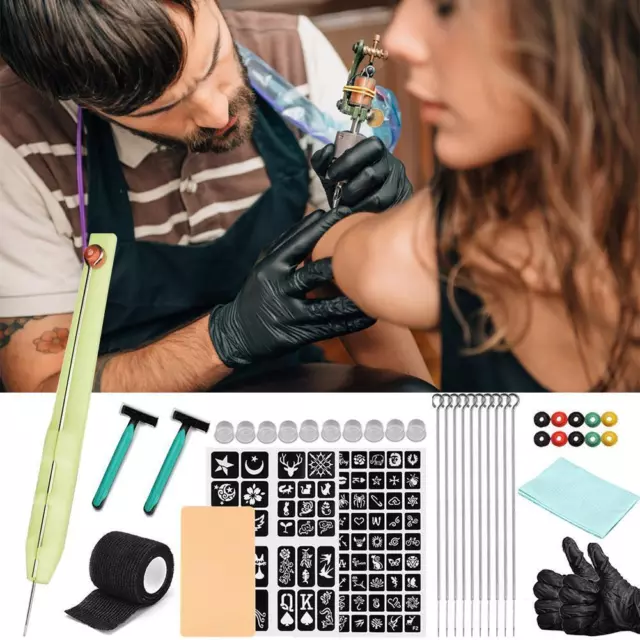Makeup DIY Tools Hand Poke and Stick Tattoo Kit Clean Safe Stick Poke Tattoos
