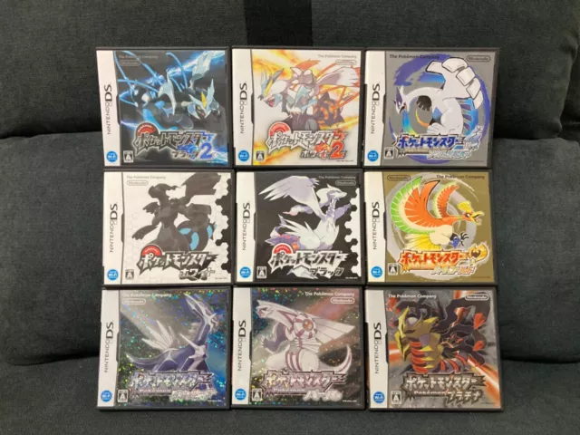 Pokemon Negro 1 2 Blanco Oro Plata Perla Diamante Platino Juego Nintendo DS