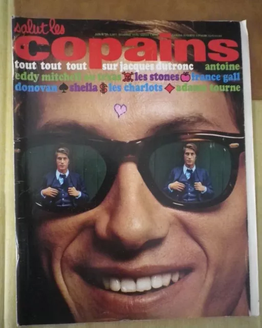 REVUE SALUT LES COPAINS  lot 2N° 59/70- jacques Dutronc - complet poster vérifié