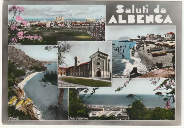 Albenga - Savona - Saluti Da - Vedutine - Viagg. 1954 -98268-