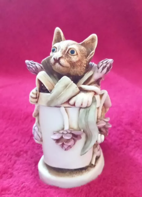 Harmony Kingdom Treasure Jests “Algenon” Version 1, Kitten,  Box Figurine Signed