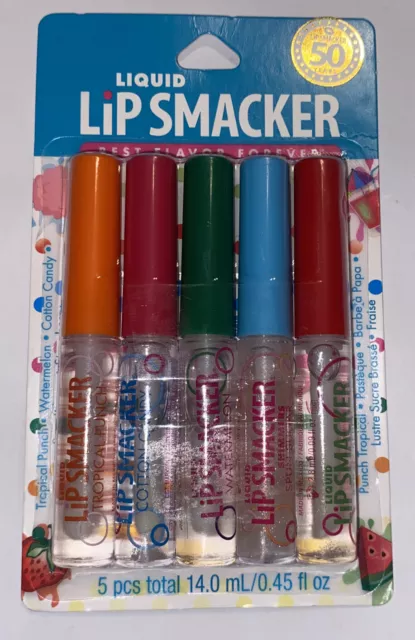 Lip Smacker Liquid Lip Gloss Friendship Pack, 5 Count Flavors BRAND NEW