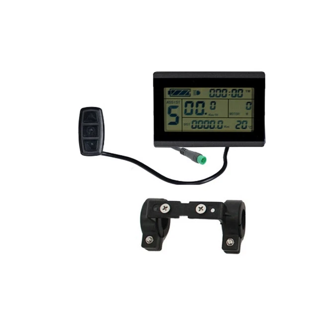 Panneau LCD Pour Vélo électrique 36V/48V – Communication UART – Affichage Vitesse, Batterie, Km – Compatible Scooters & VAE