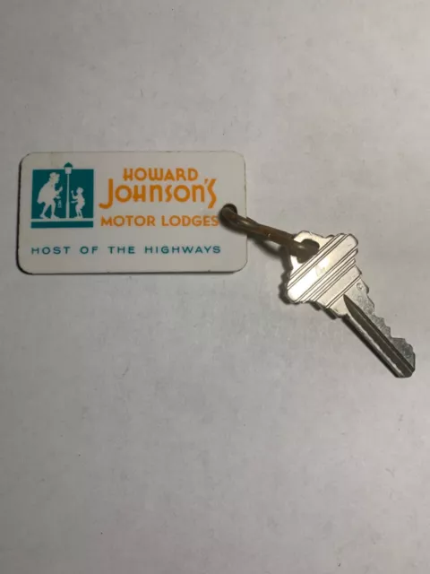 Howard Johnson's Hotel Motel Room Key Fob & Key Seekonk Mass, #136