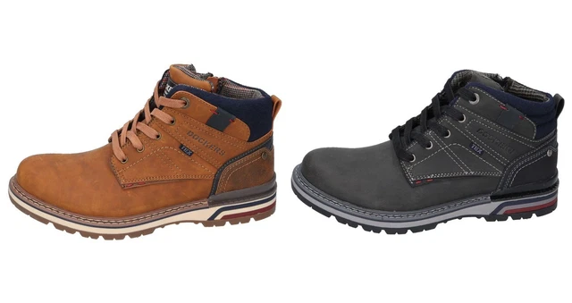 Dockers Par Gerli Homme Désert Bottes Workboots Bottes à Lacets Docktex
