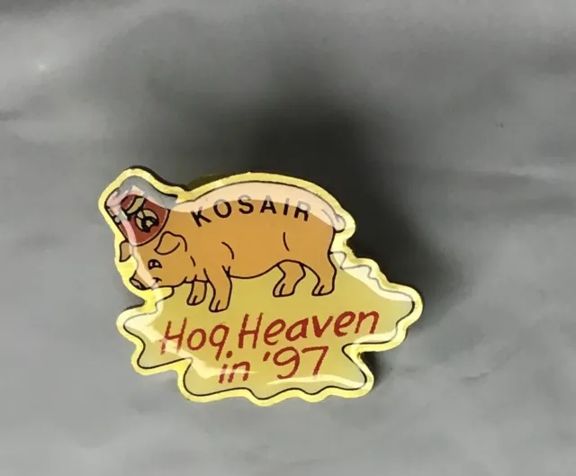 Kosair Shrine Lapel Hat Pin About 1” Hog Heaven In ‘97 Rarely Seen