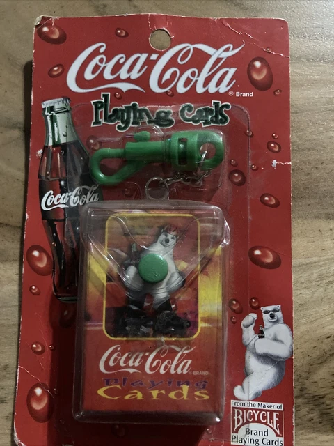 COCA COLA Brand MINI "ON-THE-GO" 1999 Playing Cards Polar Bear -b430