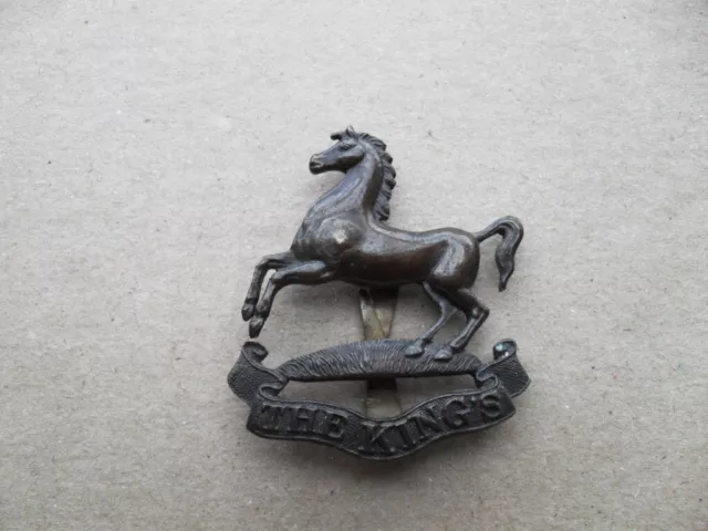 The Kings (Liverpool Regiment) Officers Bronze OSD Cap Badge.