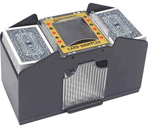 TAAVOP Card Shuffler 2-4 Deck Automatic Battery-Operated Card Shuffler Machin...