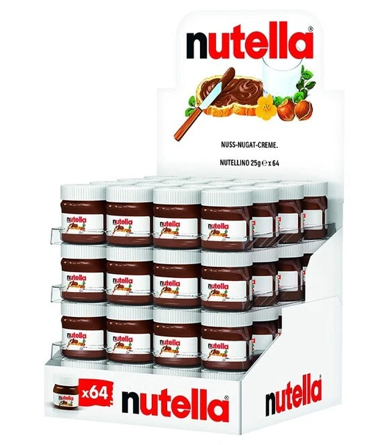 Nutella Ferrero Mini Vasetti Gr. 25 X 64 Pezzi