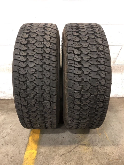 2x LT265/70R17 Goodyear Wrangler Silent Armor 11/32 Used Tires