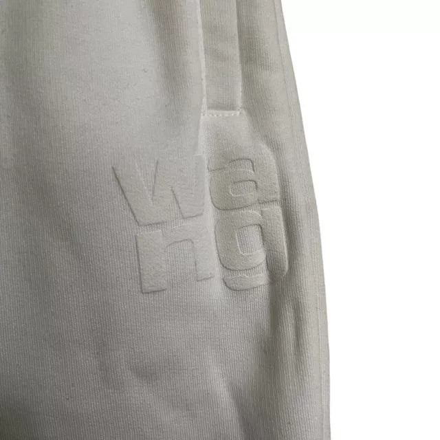 T BY ALEXANDER WANG COTTON BLEND TRACK PANTS SMALL White 2
