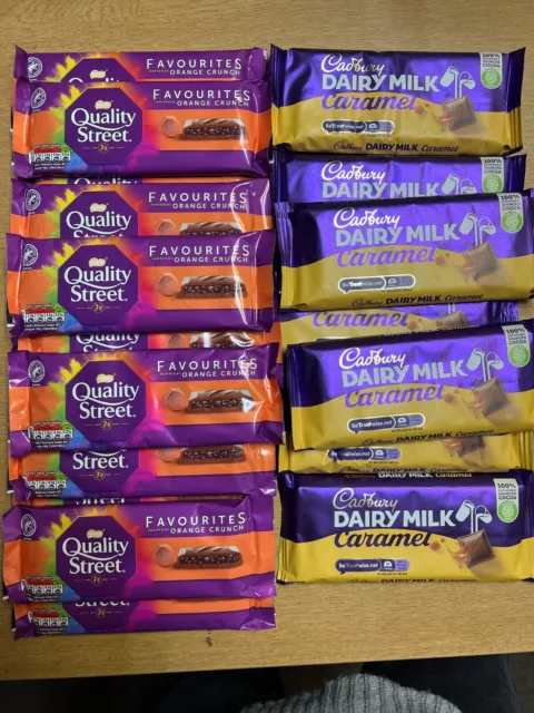 20 pcs Quality Street Orange Crunch & Dairy Milk Caramel Chocolate BB: 06/24