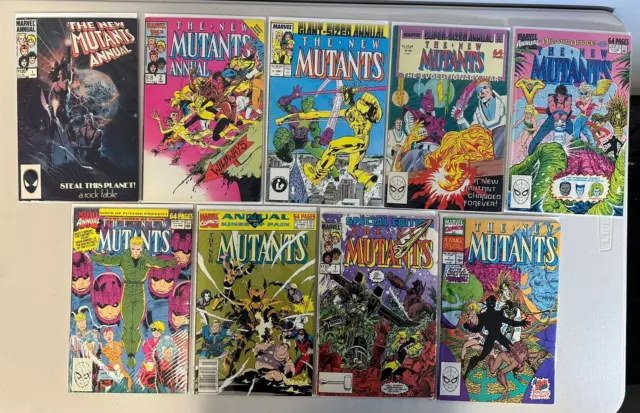 New Mutants Annual #1-7 + More Marvel 1984 Lot of 9 HIGH GRADE VF-NM