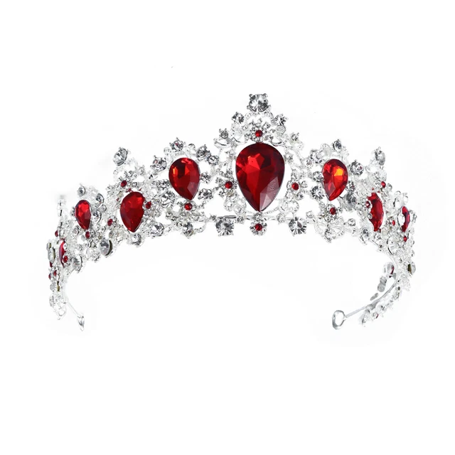 Royal Crystal matrimonio principessa ereditaria headpieces sposa gioielli per capelli (verde)