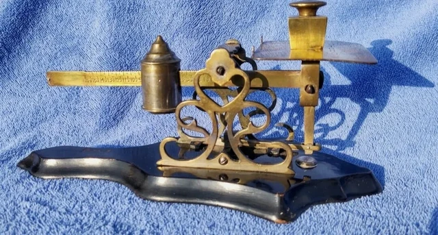 Rare Antique Balance Postal Scales Unusual Postal Scale