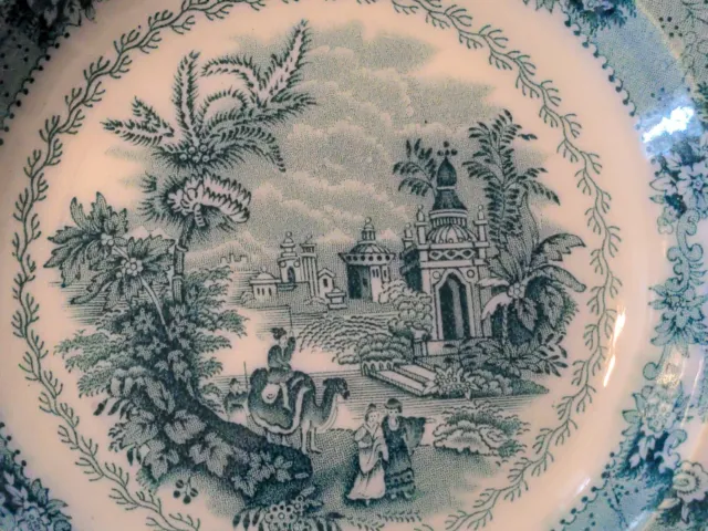Antique Oriental New Wharf Pottery Transfer Bowl 19th Century 2