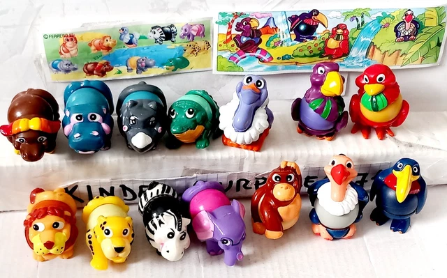 Serie Completa Svitarelli Kinder Ferrero Brioss, Sorpresine Vintage Con Cartina Rara, Italia