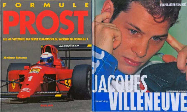 Alain Prost + Jacques Villeneuve  Formule 1 . Solar